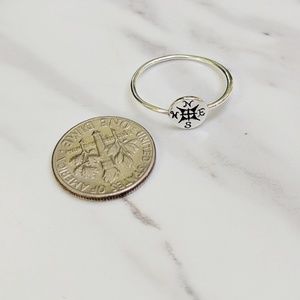 Jewelry - •Compass• Sterling Silver Dainty Ring Jewelry - •Compass• Sterling Silver Dainty Ring